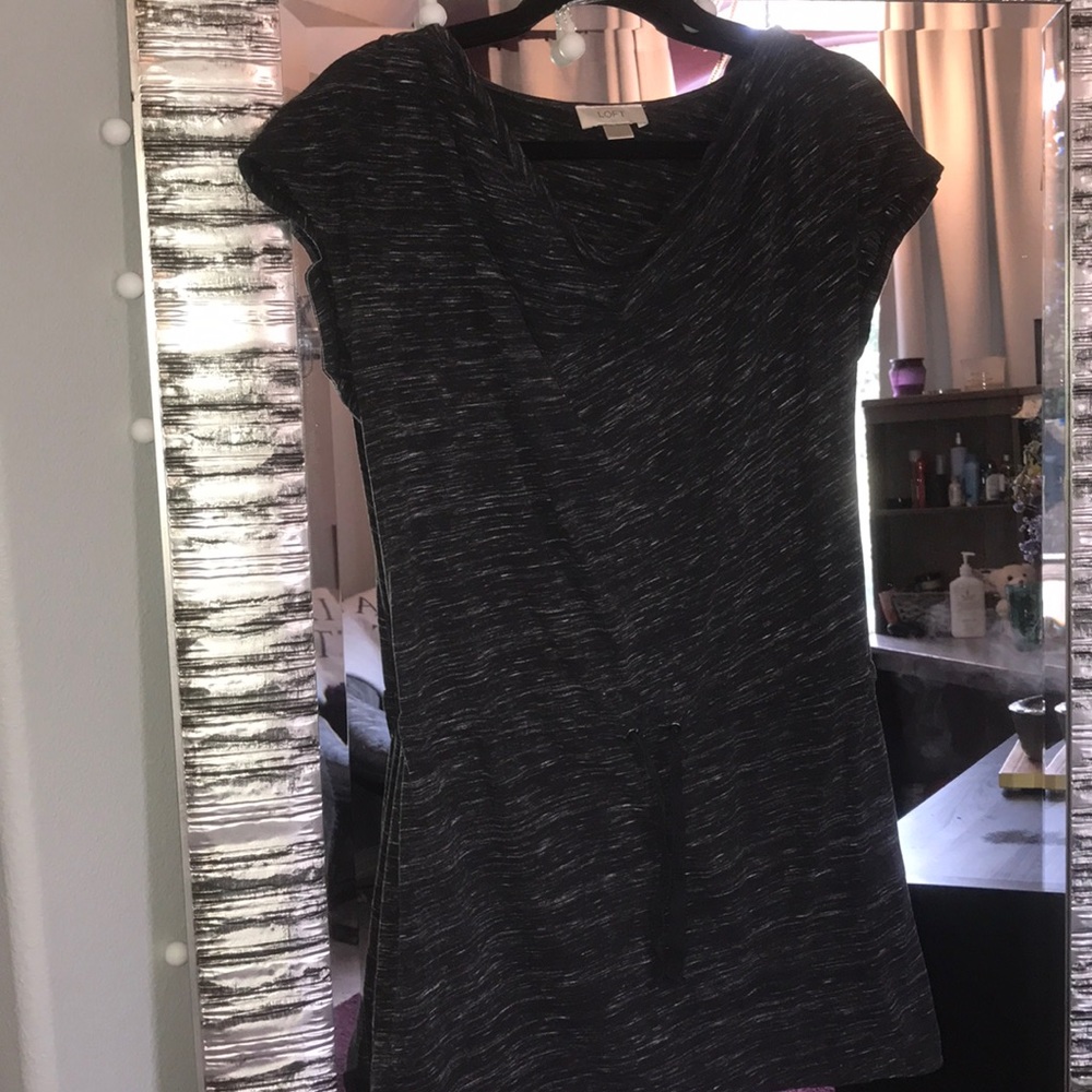 Black, patterned dress